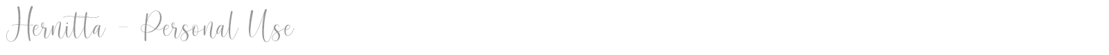Hernitta font preview